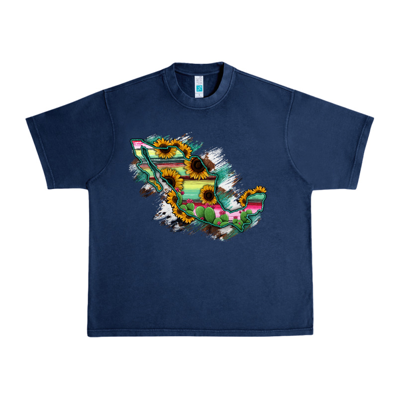Guerrero Mexico Sunflower Map Urban Heavy Tee by RanaPortraitStore | Teevron