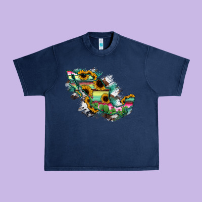 Guerrero Mexico Sunflower Map Urban Heavy Tee Designed By Ranaportraitstore