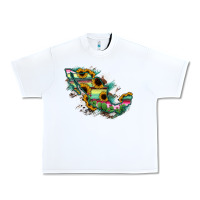 White Guerrero Mexico Sunflower Map Urban Heavy Tee - RanaPortraitStore