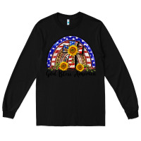 Black god bless america  rainbow Long Sleeve Tee - BarkalooDesign