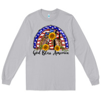 Moon Dust god bless america  rainbow Long Sleeve Tee - BarkalooDesign