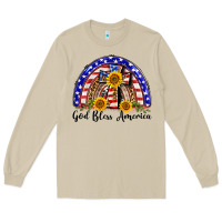 Mushroom god bless america  rainbow Long Sleeve Tee - BarkalooDesign