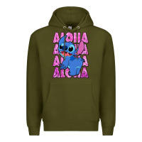 Army Green aloha stitch Premium Hoodie - Zillion Design Studio