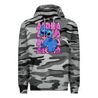 Slate Camo aloha stitch Premium Hoodie - Zillion Design Studio