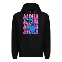 Black aloha stitch Premium Hoodie - Zillion Design Studio