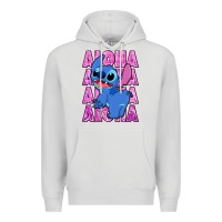 Dove Grey aloha stitch Premium Hoodie - Zillion Design Studio