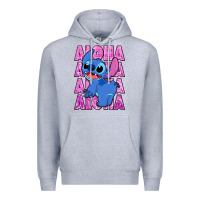 Heather Grey aloha stitch Premium Hoodie - Zillion Design Studio