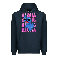 Navy aloha stitch Premium Hoodie - Zillion Design Studio