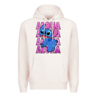 Pale Pink aloha stitch Premium Hoodie - Zillion Design Studio