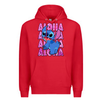 Red aloha stitch Premium Hoodie - Zillion Design Studio