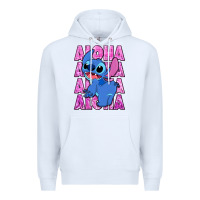 White aloha stitch Premium Hoodie - Zillion Design Studio