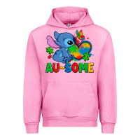 Fuchsia Pink ausome stitch autism Urban Hoodie - Zillion Design Studio