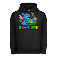 Pigment Black ausome stitch autism Urban Hoodie - Zillion Design Studio