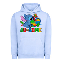 Pigment Grape Ice ausome stitch autism Urban Hoodie - Zillion Design Studio