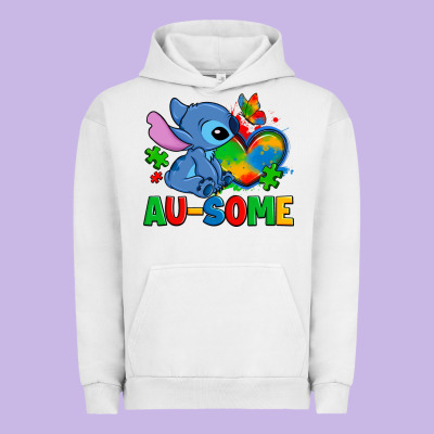 Ausome Stitch Autism Urban Hoodie Designed By Zillion Design Studio