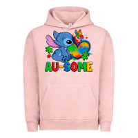 Pigment Salmon ausome stitch autism Urban Hoodie - Zillion Design Studio