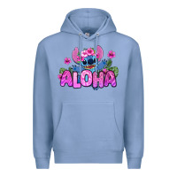Colony Blue aloha summer stitch Premium Hoodie - Zillion Design Studio