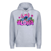 Heather Grey aloha summer stitch Premium Hoodie - Zillion Design Studio