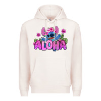 Pale Pink aloha summer stitch Premium Hoodie - Zillion Design Studio