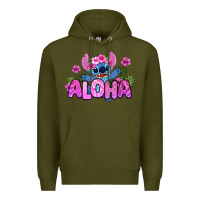 Army Green aloha summer stitch Premium Hoodie - Zillion Design Studio