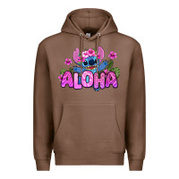 Chestnut aloha summer stitch Premium Hoodie - Zillion Design Studio