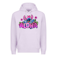 Lilac aloha summer stitch Premium Hoodie - Zillion Design Studio