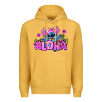 Mustard aloha summer stitch Premium Hoodie - Zillion Design Studio