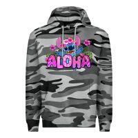 Slate Camo aloha summer stitch Premium Hoodie - Zillion Design Studio