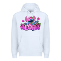 White aloha summer stitch Premium Hoodie - Zillion Design Studio