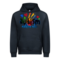 Navy autism advocate Urban Hoodie - Zillion Design Studio