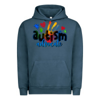 Pigment Midnight Navy autism advocate Urban Hoodie - Zillion Design Studio