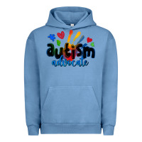 Pigment Pebble Blue autism advocate Urban Hoodie - Zillion Design Studio