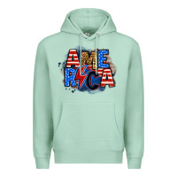 Seafoam america lightning bolt Premium Hoodie - Zillion Design Studio