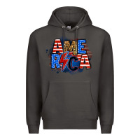Smoke america lightning bolt Premium Hoodie - Zillion Design Studio