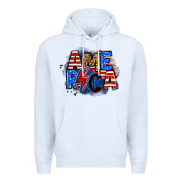 White america lightning bolt Premium Hoodie - Zillion Design Studio