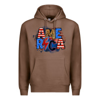 Chestnut america lightning bolt Premium Hoodie - Zillion Design Studio