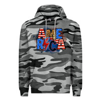 Slate Camo america lightning bolt Premium Hoodie - Zillion Design Studio
