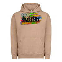 Pigment Burro autism american flag Urban Hoodie - Zillion Design Studio