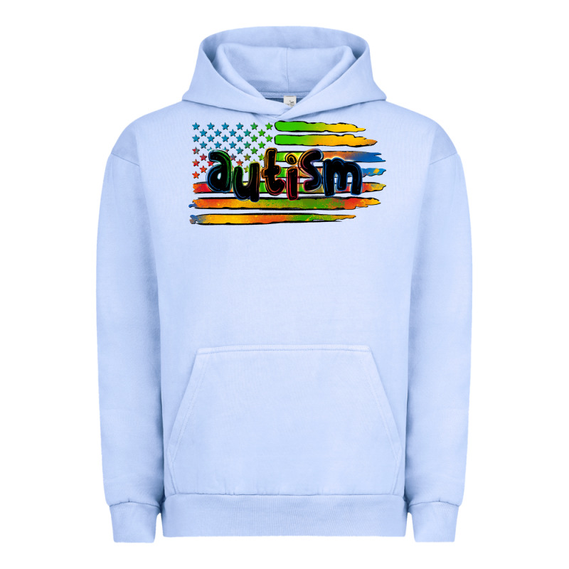 Autism American Flag Urban Hoodie by Zillion Design Studio | Teevron