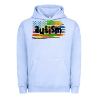 Pigment Grape Ice autism american flag Urban Hoodie - Zillion Design Studio