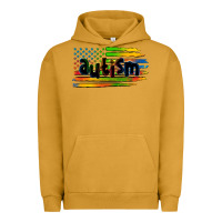 Pigment Peanut Butter autism american flag Urban Hoodie - Zillion Design Studio