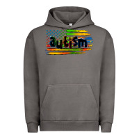 Pigment Tornado autism american flag Urban Hoodie - Zillion Design Studio