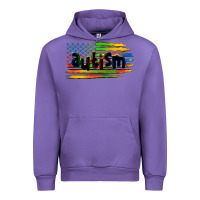 Tulip autism american flag Urban Hoodie - Zillion Design Studio