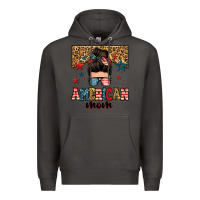 Smoke american mom junkie messy bun Premium Hoodie - Zillion Design Studio
