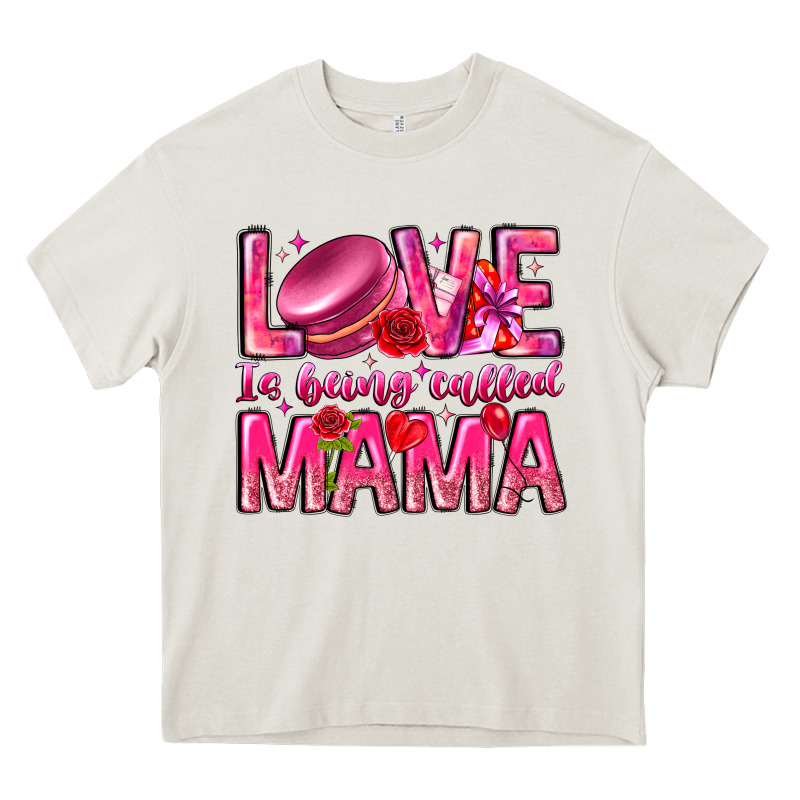 Love Is Being Called Mama Heavy Core Tee by CowhideDigitalArt | Teevron