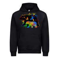 Black autism mama bear Urban Hoodie - Zillion Design Studio