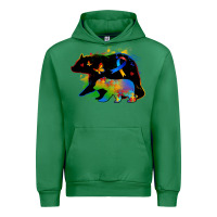Emerald autism mama bear Urban Hoodie - Zillion Design Studio