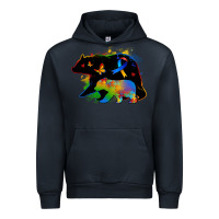Navy autism mama bear Urban Hoodie - Zillion Design Studio