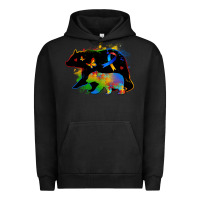 Pigment Black autism mama bear Urban Hoodie - Zillion Design Studio