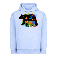 Pigment Grape Ice autism mama bear Urban Hoodie - Zillion Design Studio